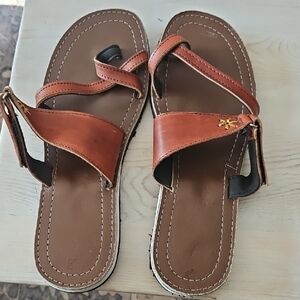 NWOT. Womens Sz 11 Handmade Tan Mexican Leather Sandals